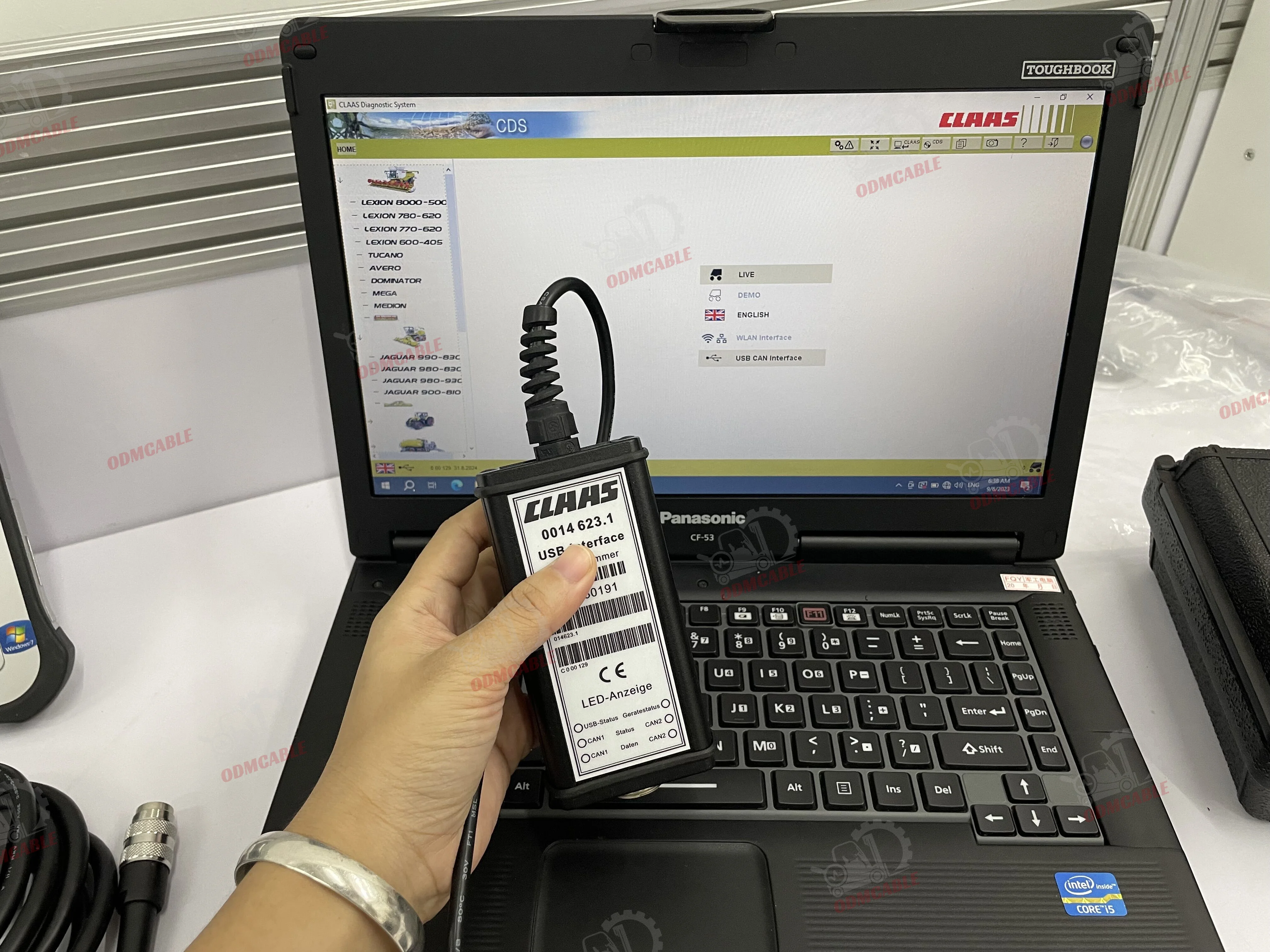 NEW For CLAAS CANBUS MetaDiag Interface Agriculture Construction Truck Tractor For CLASS Diagnostic Tool+F110 Tablet
