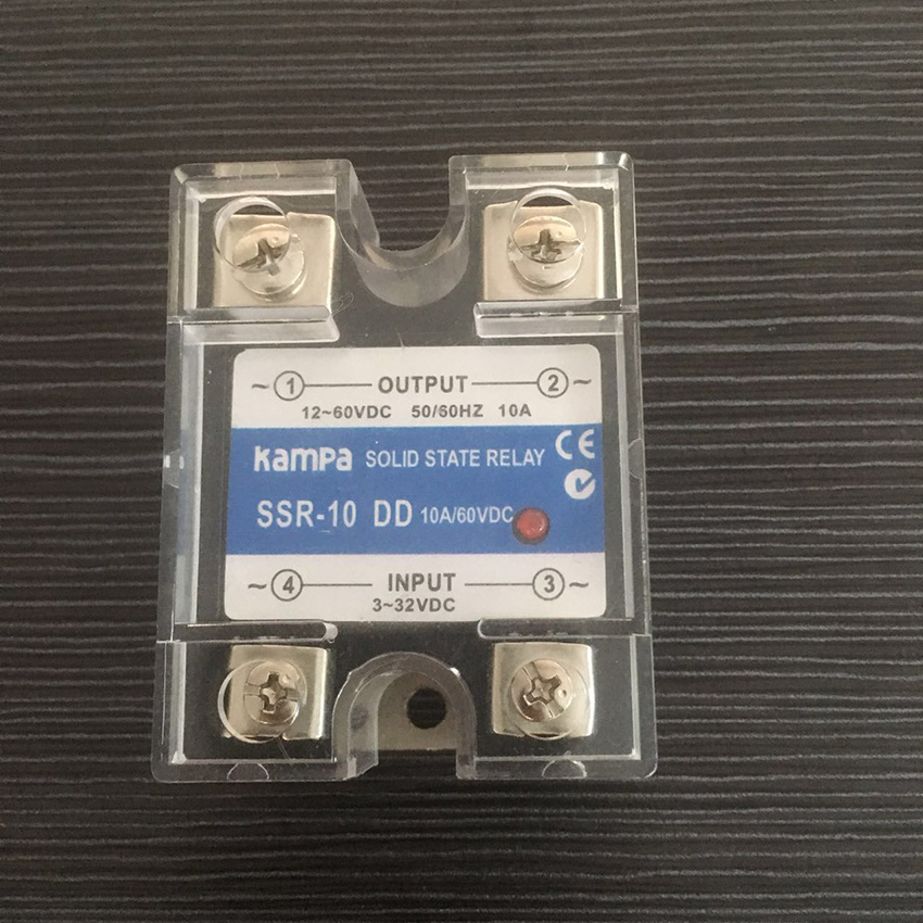 10DD SSR Control input 3-32V DC output 12~40VDC High voltage single phase dc solid state relay
