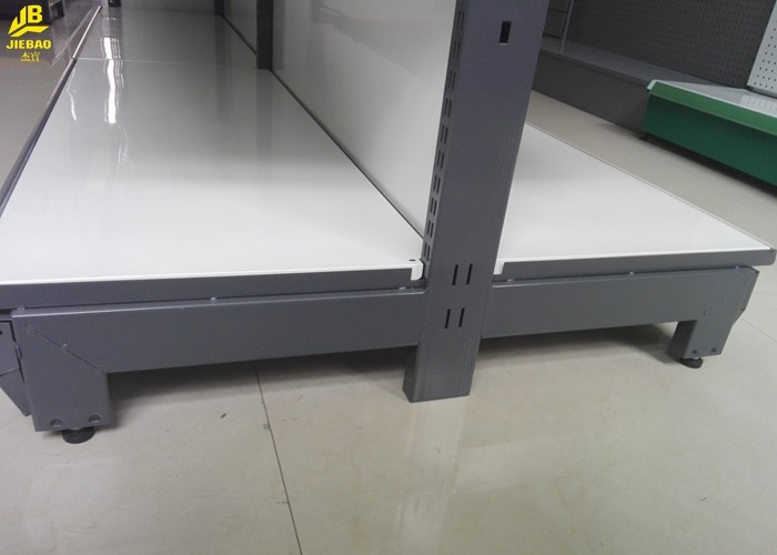 Dye hair Display Supermarket Storage Racks 2400mm High Buckle Back Panel