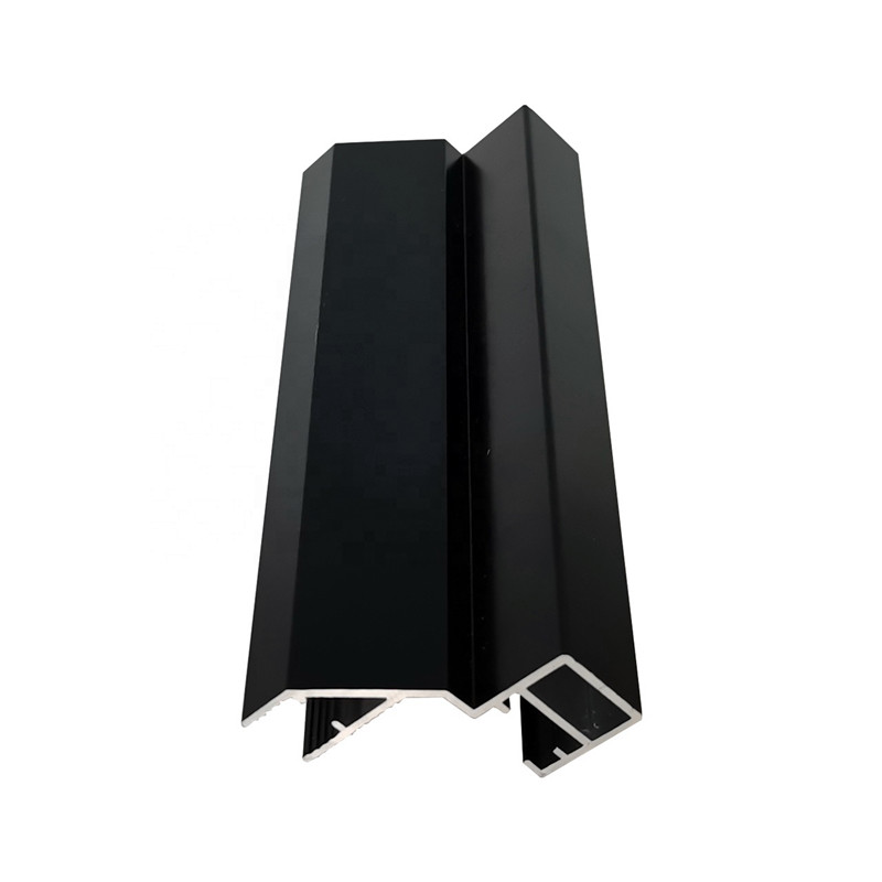 Anodized Custom Aluminum Extrusions , Black 6063 Extruded Aluminum T Slot