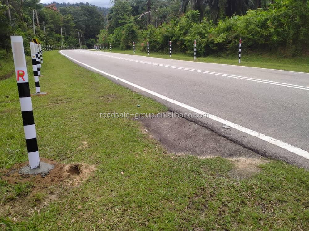 PVC Flexible Reflective traffic warning road delineator post roadside bollards