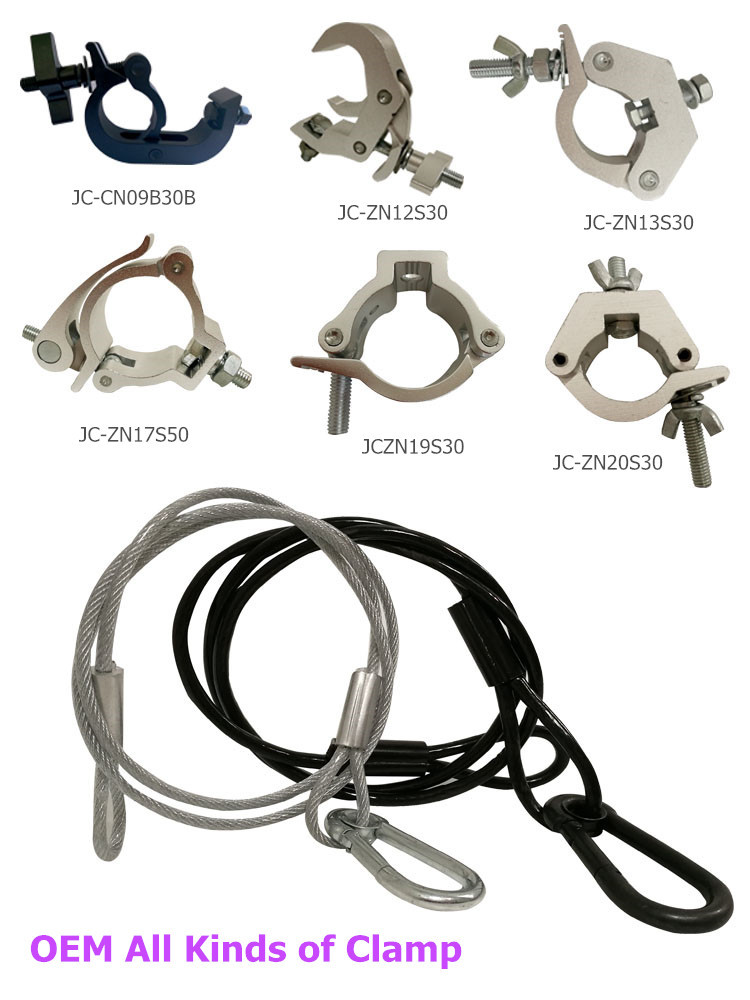 Aluminium Alloy Lighting Truss Clamps Clips Truss Accessories High Strength
