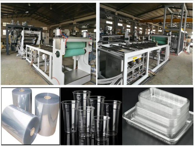 500-600kg / H PE PP PS PET Sheet Extrusion Machine Use For Packaging Stationery
