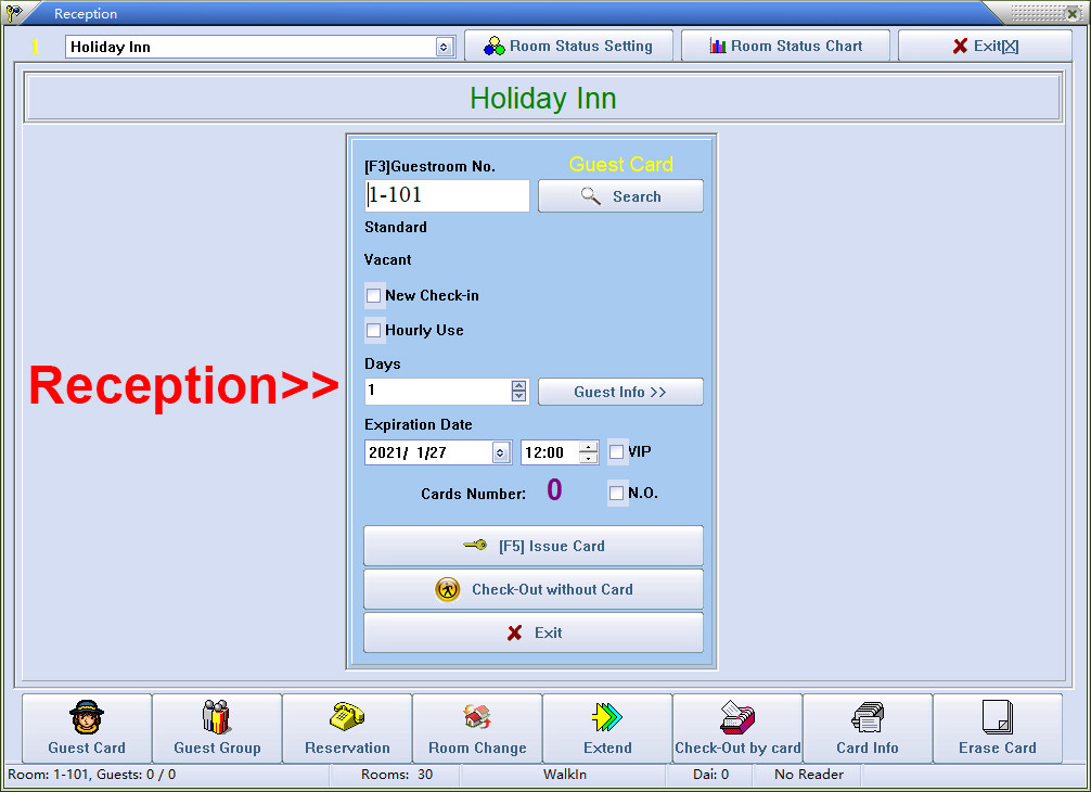 MF1 Keyless Door Lock Wireless T557 Handle Free Management Software
