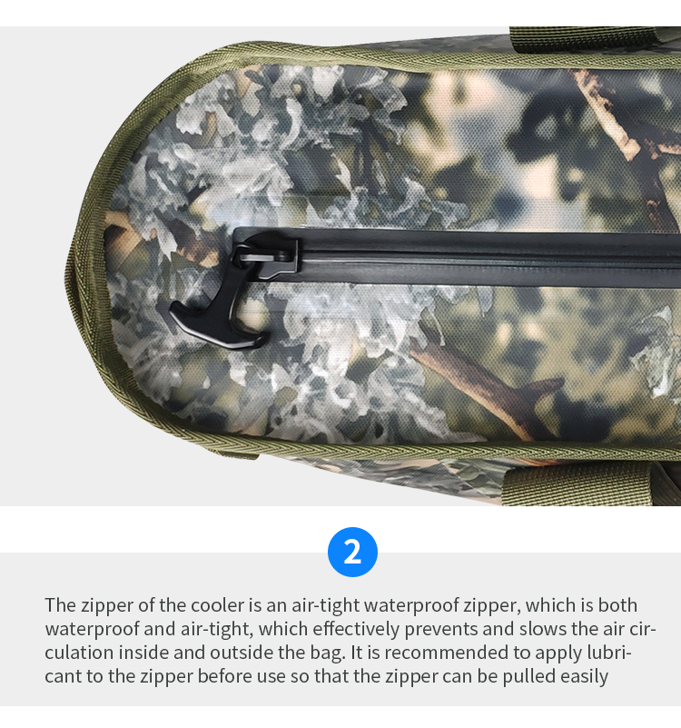 TPU Waterproof Camo Insulated Cooler Bag , Portable Soft Cooler For Picnic