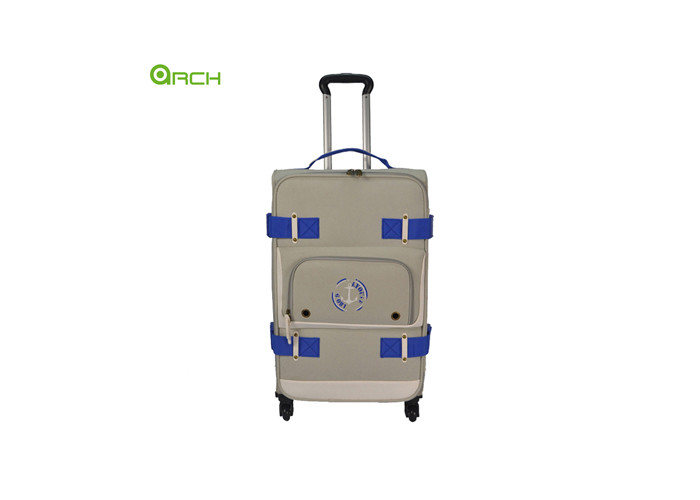Canvas Internal Trolley Soft Sided Luggage With Spinner Wheels