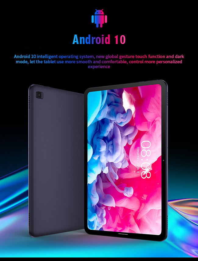 Android 10.0 3C Electronics 10.4 Inch Gesture Touch Dark Mode 4G Full Network Tablet