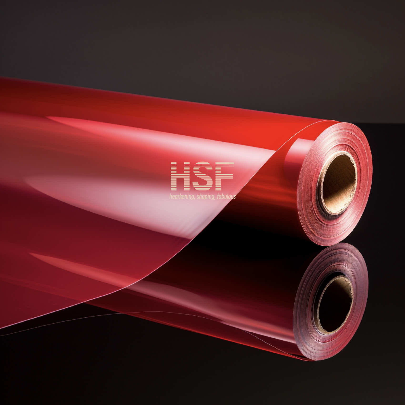 50 Micron Opaque Red PET Fluorosilicone Release Film Silicone Coated Side Wound In
