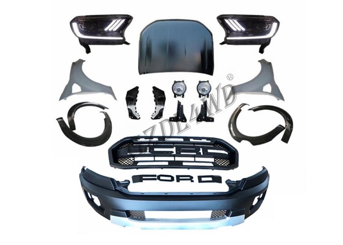Ford Ranger Wildtrak Raptor Facelift Body Kits With LED Headlights