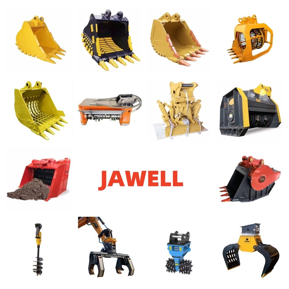 Tree Lawn Flail Mower Excavators Attachment For 12-15 Tons Excavator