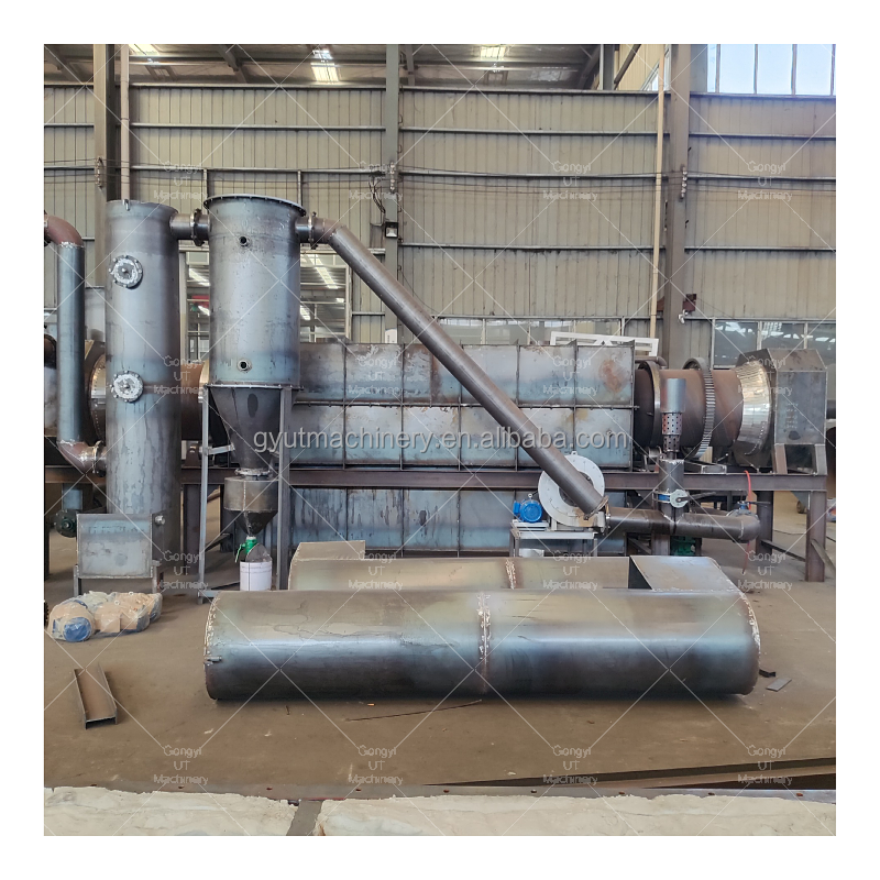 7.5kw 0.75 Rotary Carbonization Furnace Solution for Cotton Stalk Briquette Recycling