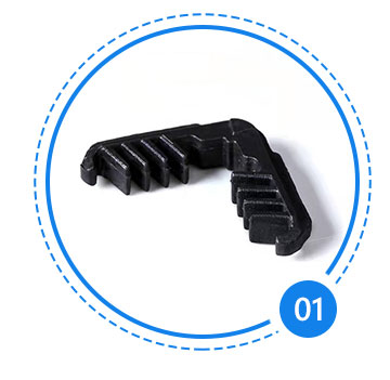 Conveniently Sized Plastic Corner Key for Aluminum Spacer Joints in Doors and Windows