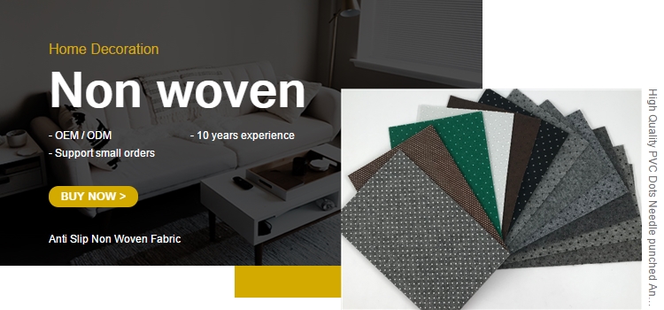 PVC Point Non Woven Composite Needle Punched Felt Fabric Non Slip Carpet Backing Cloth