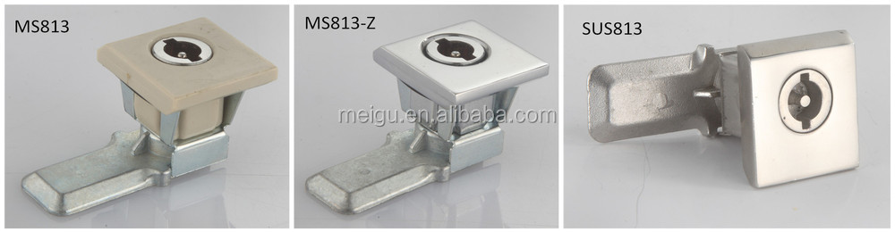 Square Head Quarter Turn Key Lock Stainless Steel ABS Housing