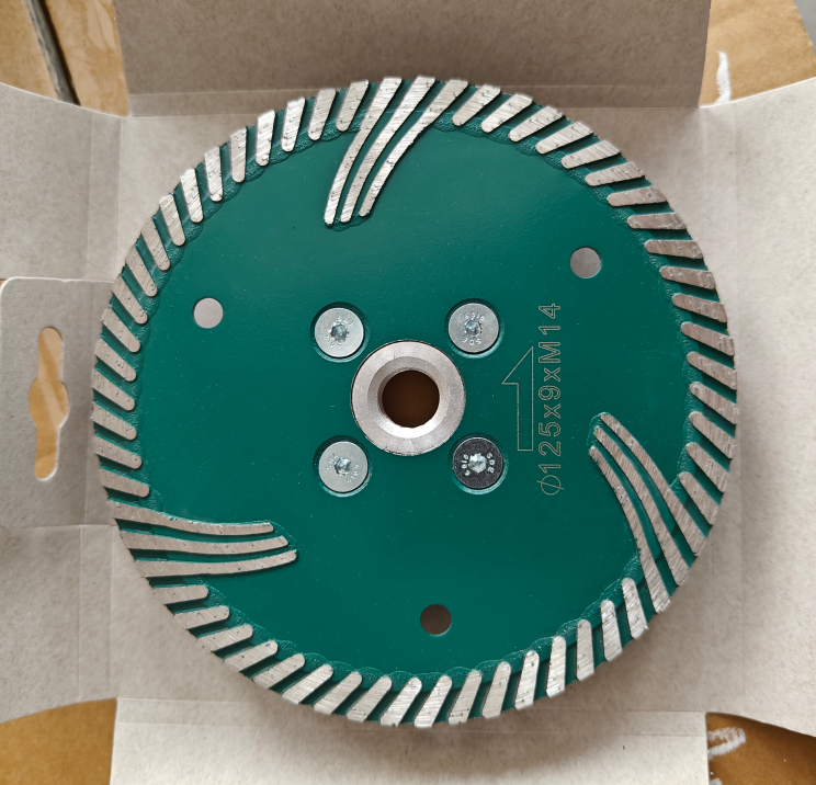 Hard Granite Diamond Turbo Cutting Disc With M14 Flange Diameter 125mm 230mm
