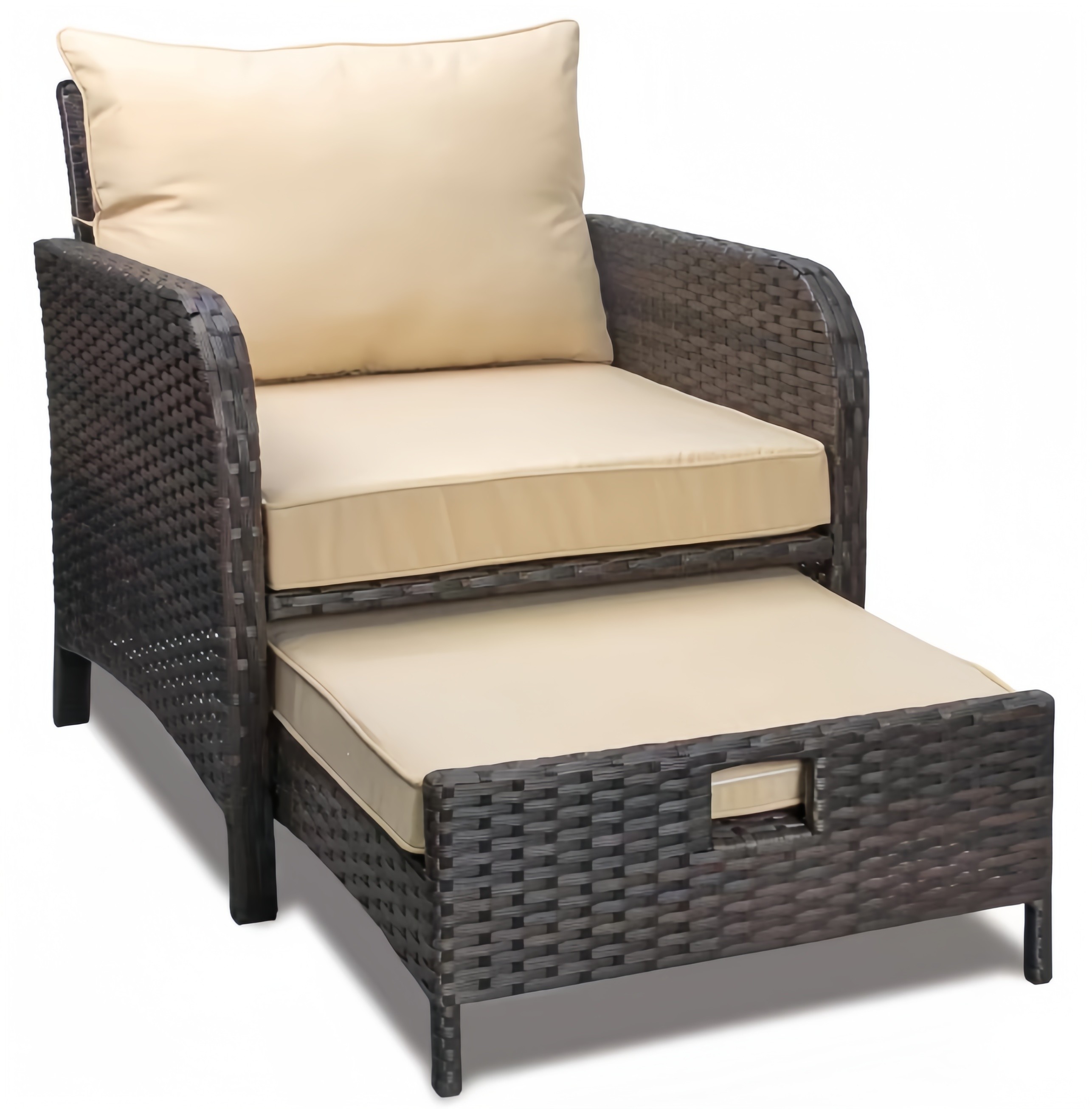 Garden Rattan Outdoor L Shaped Sofa Customized Sizes Patio Furniture Sets Garden Rattan Outdoor L Sofa