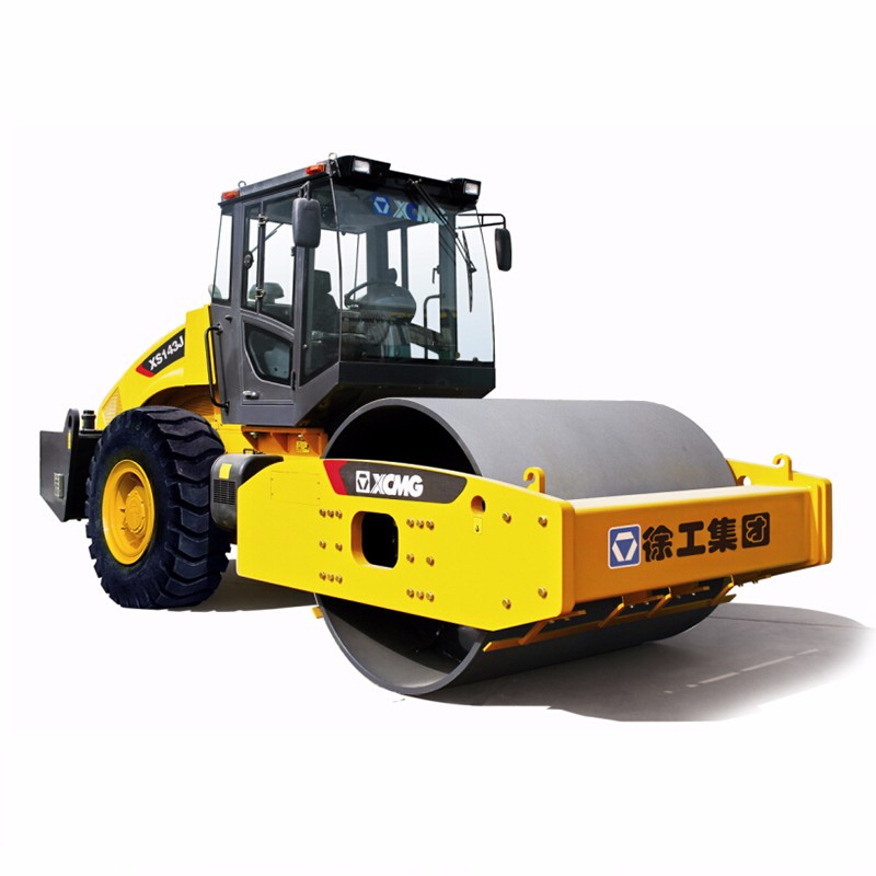 16t Earth Roller Compactor Machine / Yellow Road Maintenance Equipment