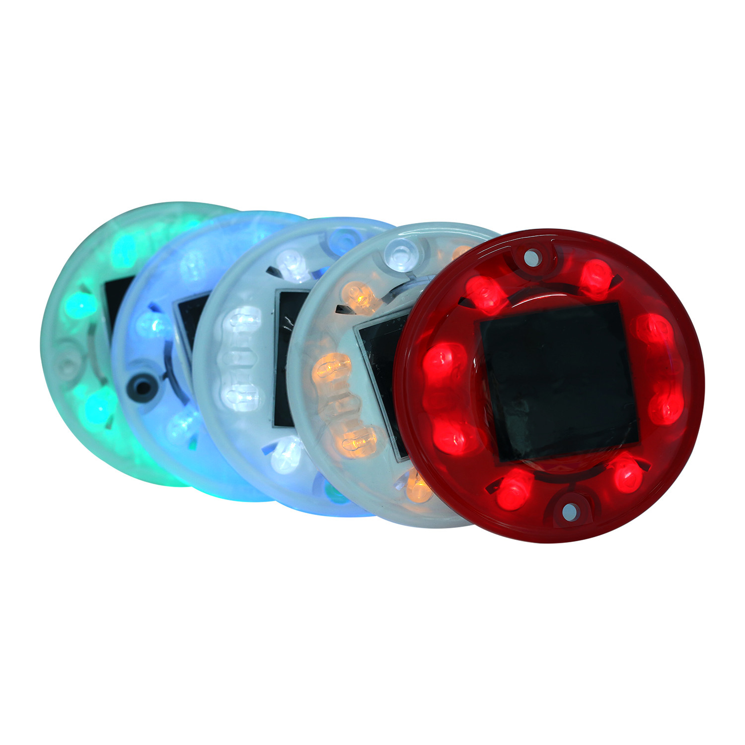 Colorful Obvious 5000mcd 120mm Solar Road Reflectors For Park