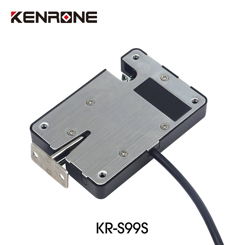 12V/24V DC Electric Solenoid Cabinet Lock With Sliding Door Detection For Express Locker