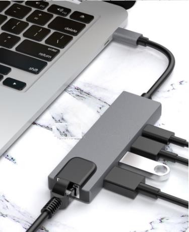 5 In 1 USB C Hub HDMI 4K RJ45 Ethernet PD Type C USB 3.0 USB 2.0