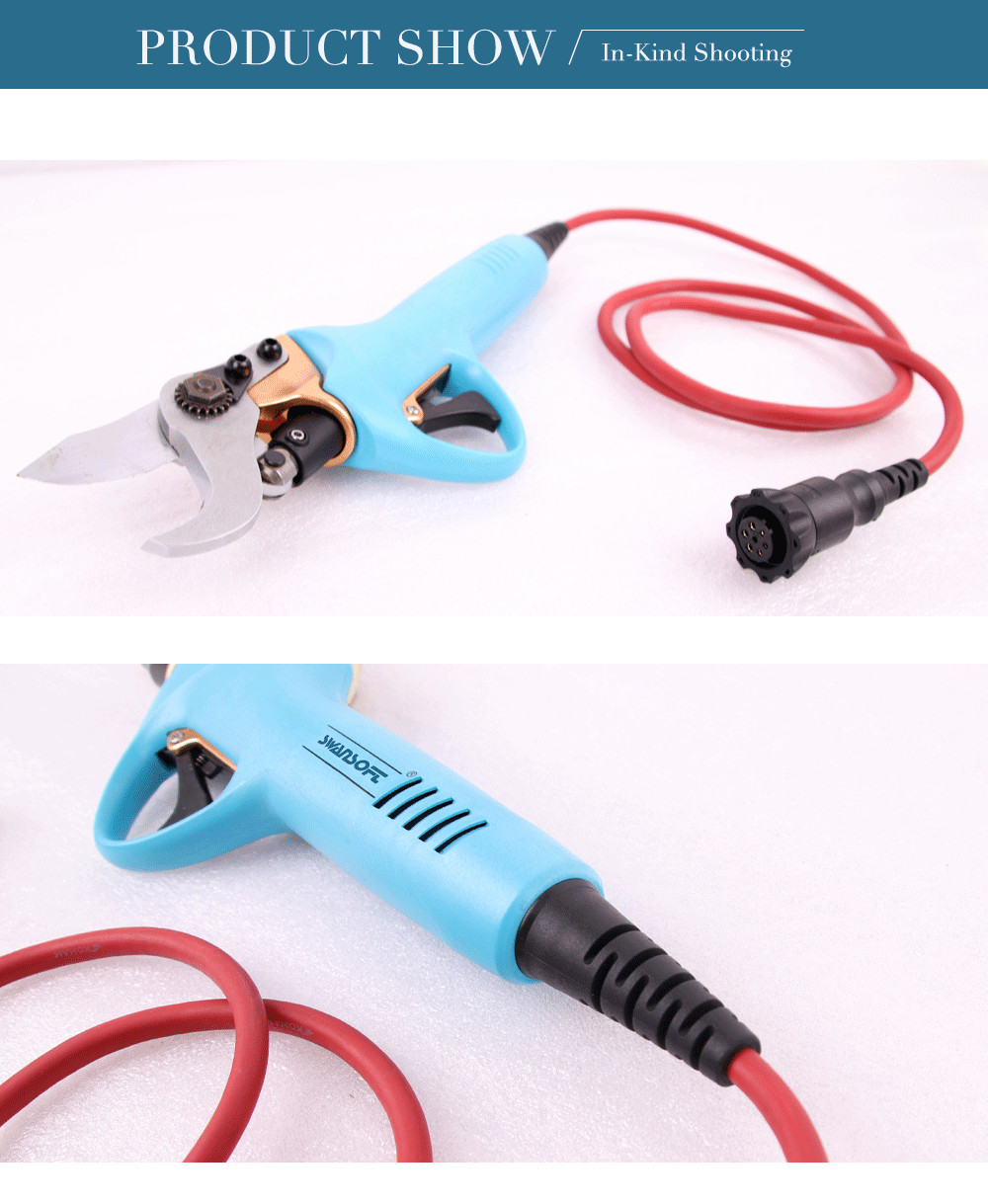Swansoft professional electric pruning shear 3.0 CM electric bypass pruner to Europe and US and Korea