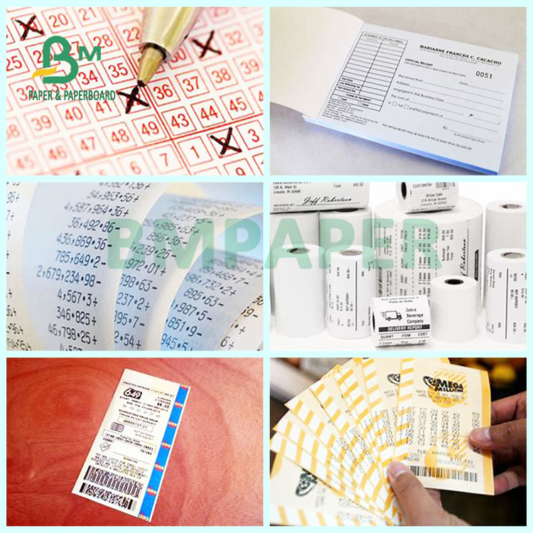62gsm 65gsm Thermal Receipt Paper High Temperature Resistance For Lottery Ticket