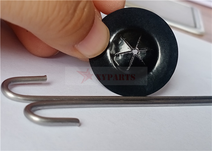30mm Stainless Steel Self Locking Washers Double Side Black Coating To Fasten Solar Panel Clips