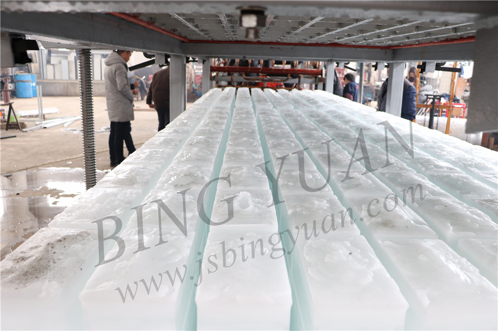 SUS304 Staineless Steel 10 Ton 5KG Block Ice Maker Machine , Ice Plant Machinery