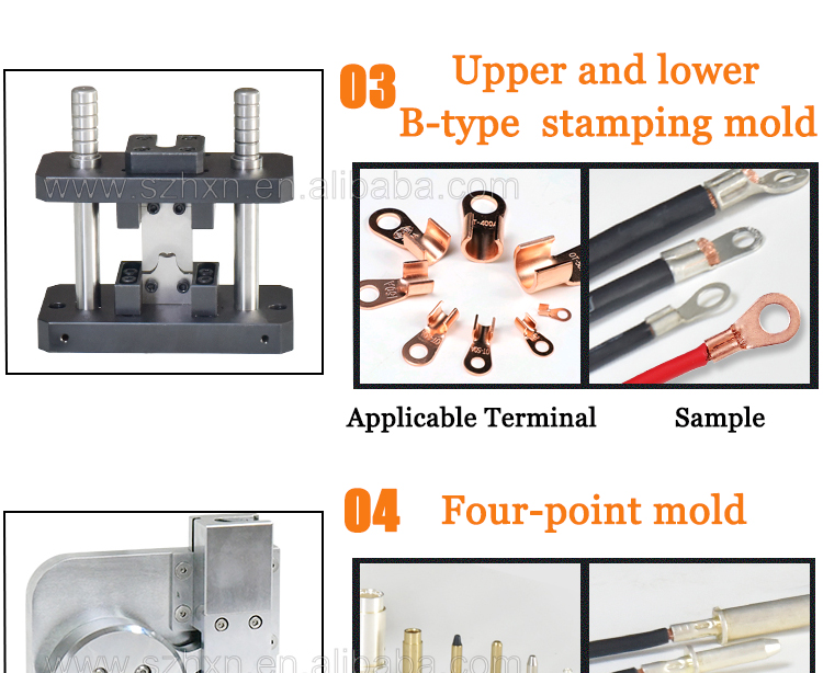 2.5-50mm2 Hydraulic and Pneumatic Driven Terminal Crimping Machine for Semi-Automatic