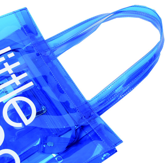 Eco Friendly Clear Beach 0.3 MM PVC Tote Bag