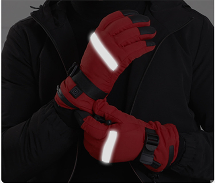 Downhill Electric Heated Skiing Gloves Waterproof 29x13cm 0.8kg