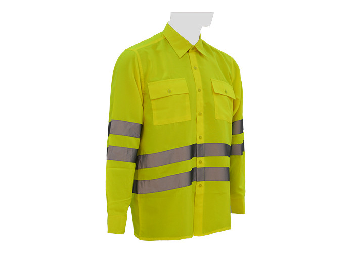 100% Polyester Safety Work Clothes Reflective Safety Wear Multi Pockets