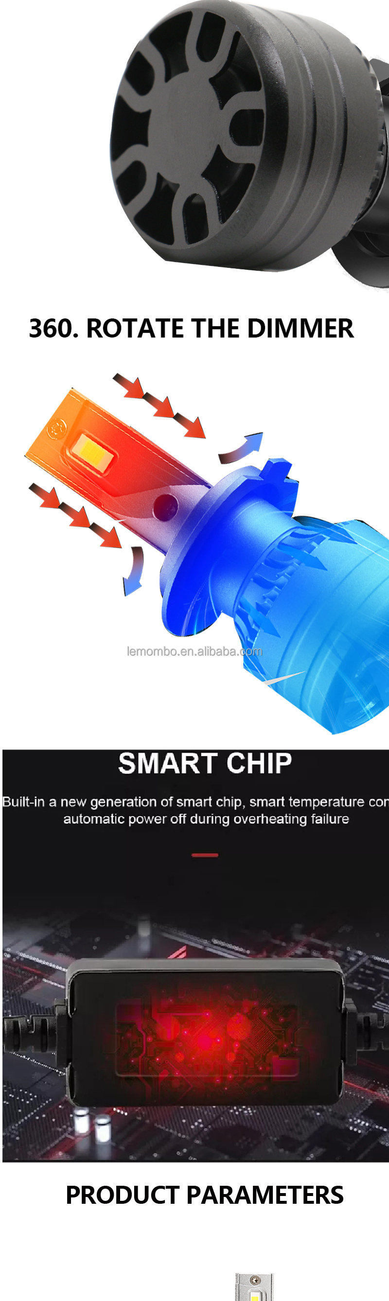 car led headlight fog lights H7 3570 50W car headlight bulb daytime running lights new style np300 bulb