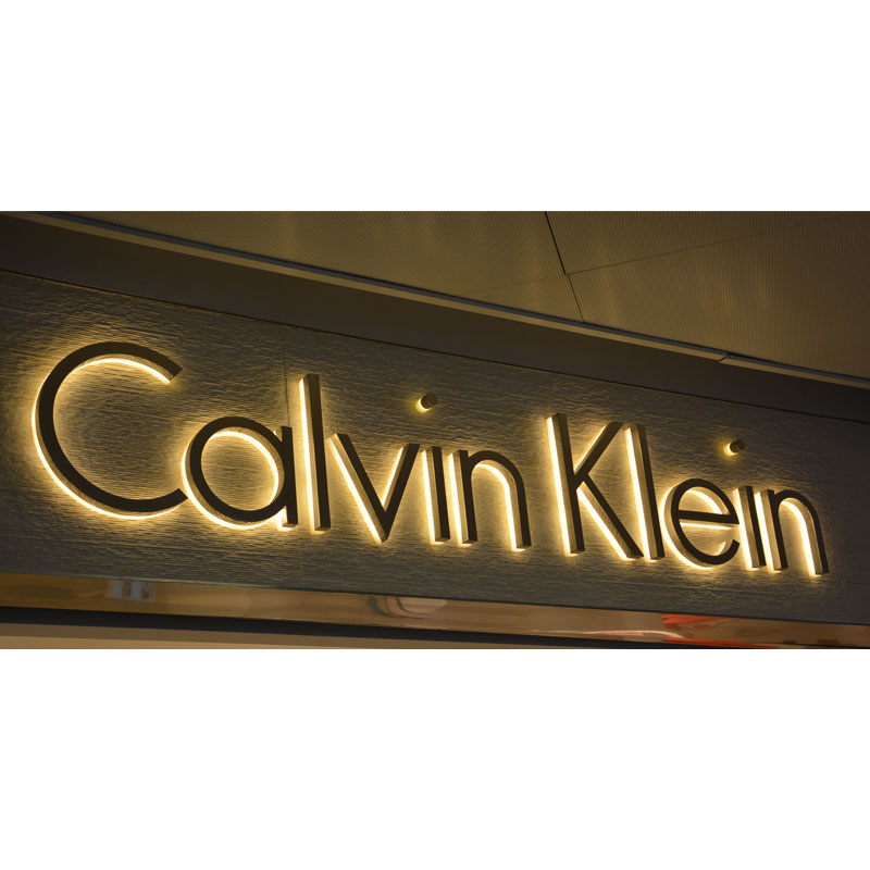 Custom company logo 3d illuminated logo metal back lit signage led logo sign backlit light