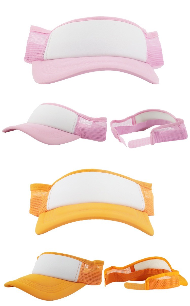 Stylish Sublimation Sun Visor Cap For Sublimation Printing All Colors Available