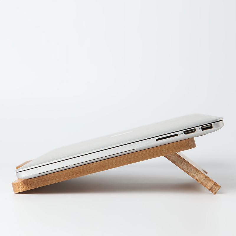 Foldable Adjustable Bamboo Laptop Stand Tablet Holders Oem