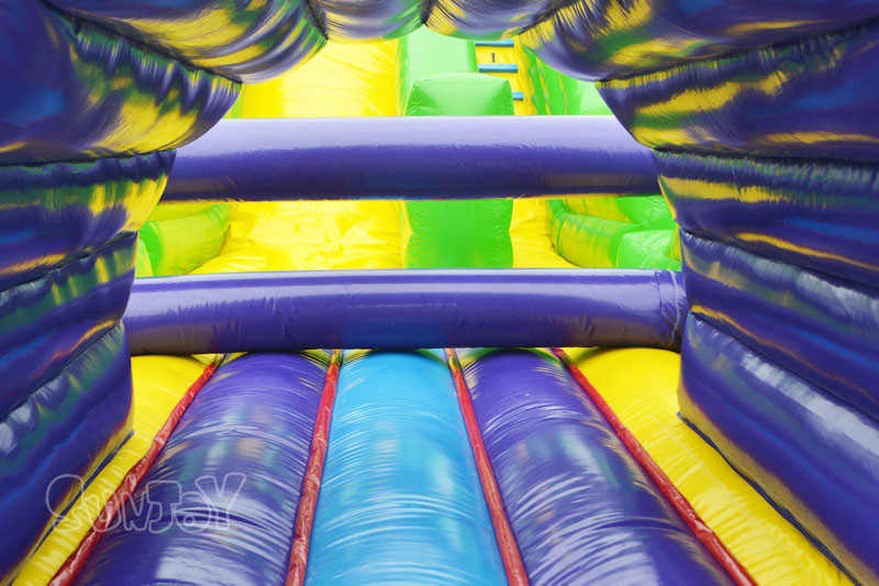 Commercial 0.55mm Plato Inflatable Obstacle Course For Kids