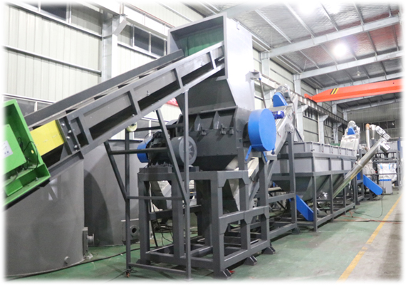 HDPE Mulching Plastic Film Recycling Machine Semi Automatic Film Granulator