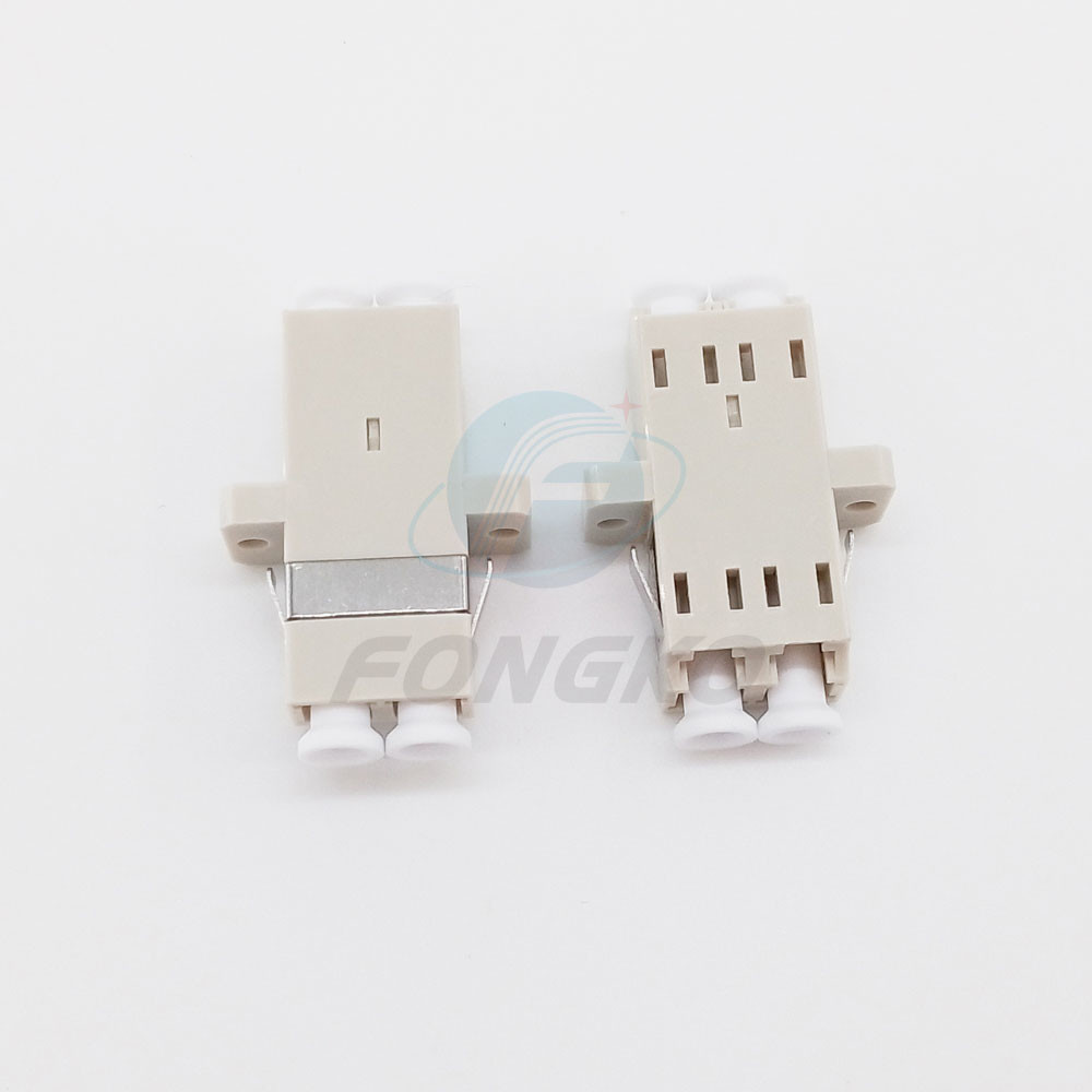 Multimode Duplex LC to LC Coupler Flange Optic Fiber Adapter
