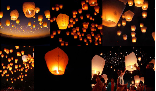 Large Sky Light, Sewing article, Fireproof lights；86*47cm*3cm; 95*55*37cm ; 120*65*38cm Oval, heart-shaped, cylind