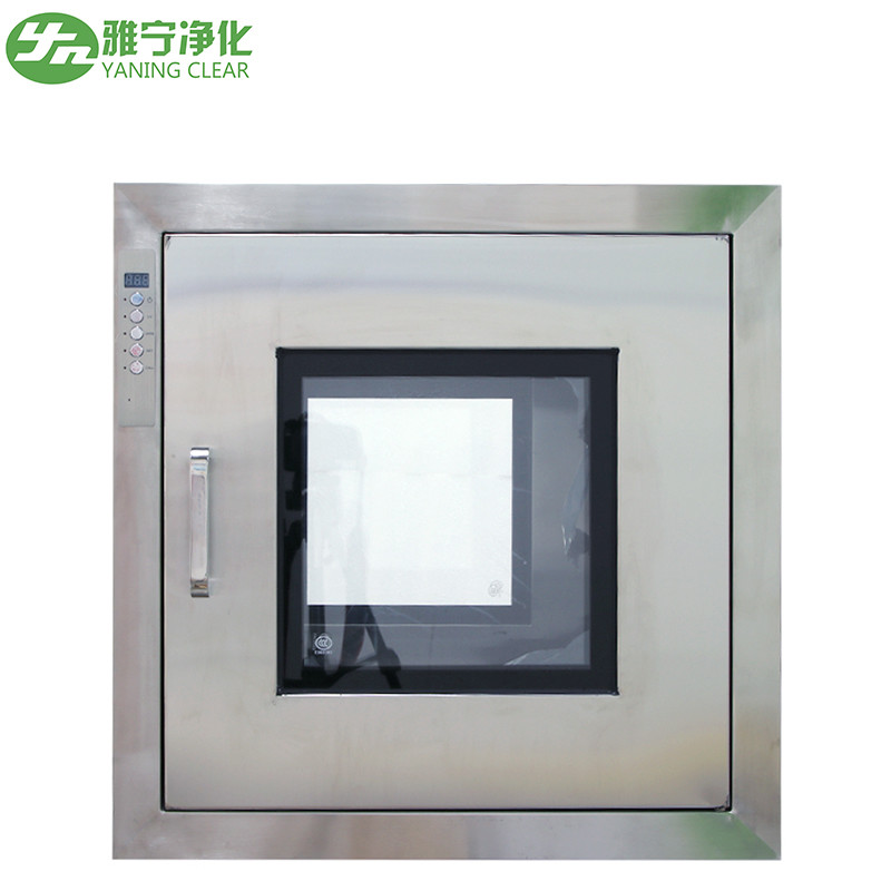 Electrical Interlock Air Shower Pass Box Laboratory Stainless Steel Clean Room