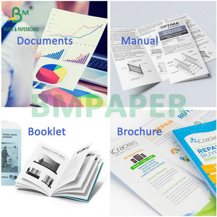High White Good Stiffness 120GSM 160GSM 200GSM Uncoated Bond Woodfree Paper