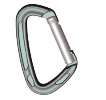 Aluminum Locking Carabiner Snap Hook Assorted Colors