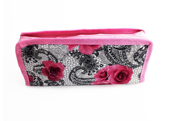 High Capacity Pencil Pouch Bag Cute Printing Polyester Nylon For Gift Pencil Box