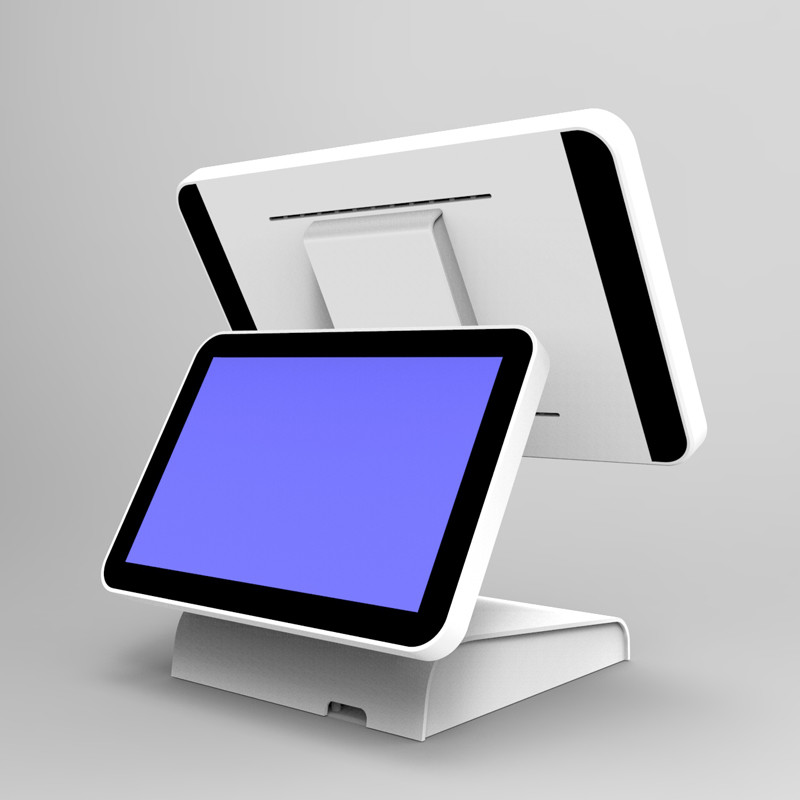 Angle Adjustable Touchscreen POS Terminal Two Screens Windows / Andriod Version DC 12V