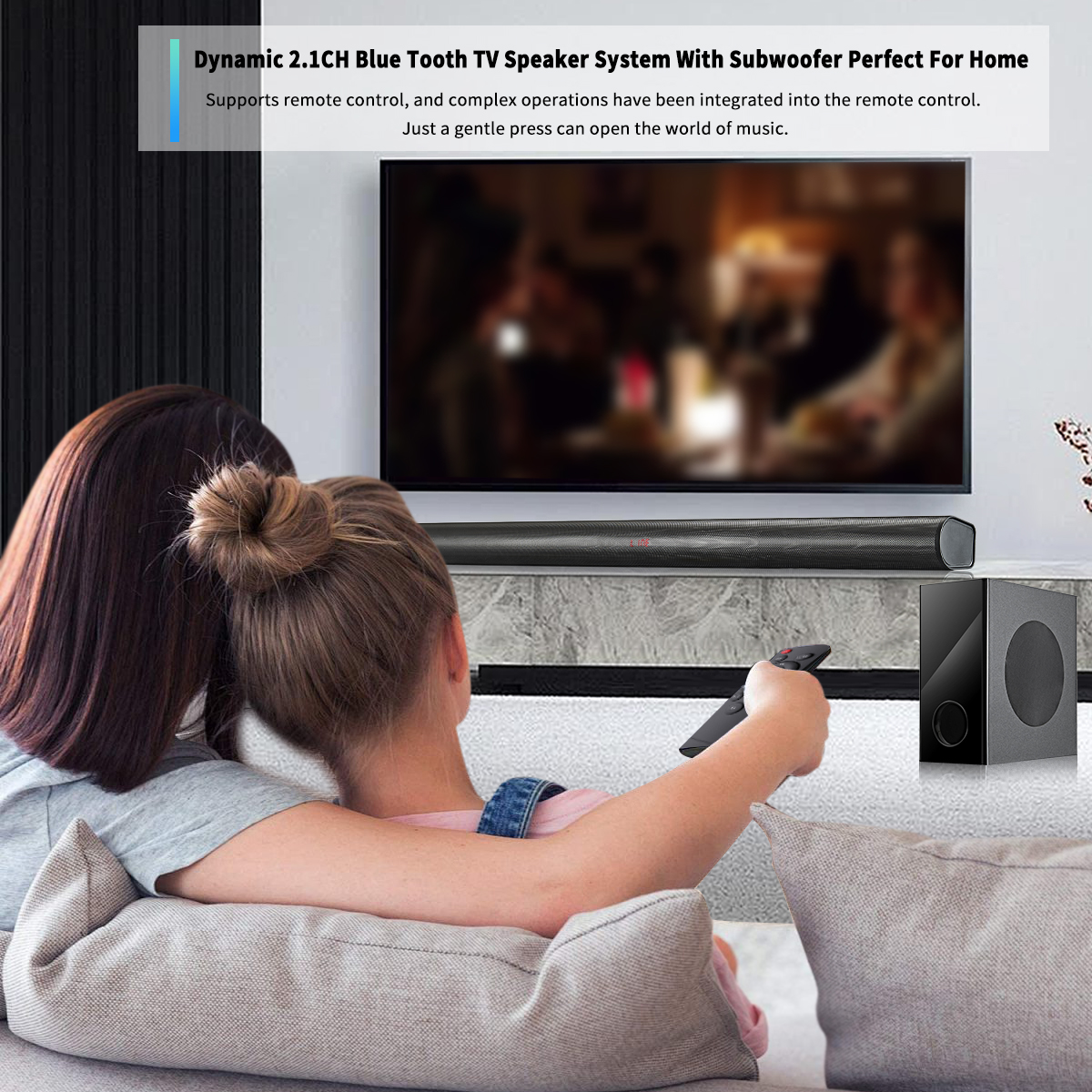 Blue Tooth Connectivity Soundbar Super Bass Sound Surround for TV Home Theater System