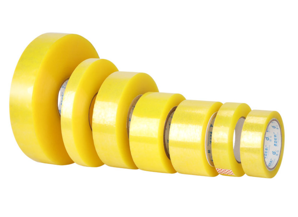 Self Adhesive Clear Yellow Electrical Tape For Express Packing 40m