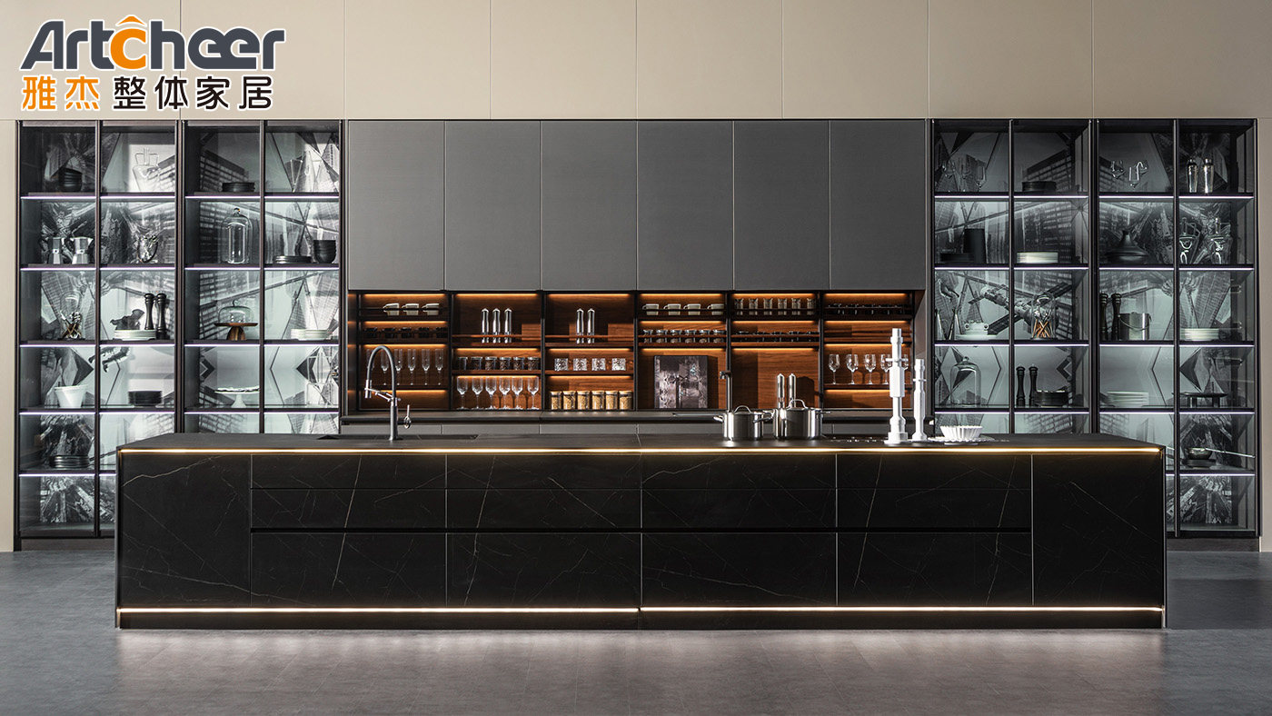 Modern Kitchen Cabinet Soft Close Hinges with Complete Sets Design in Cebu Philippines