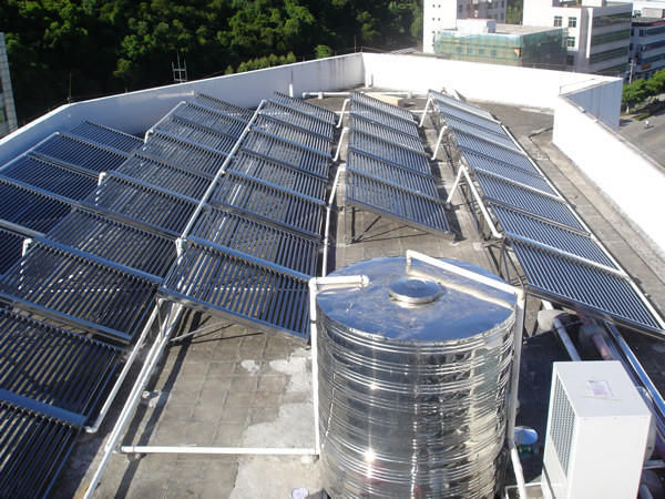 Ground Mounted Vacuum Tube Solar Collector Anti Corrosive Outer Tank
