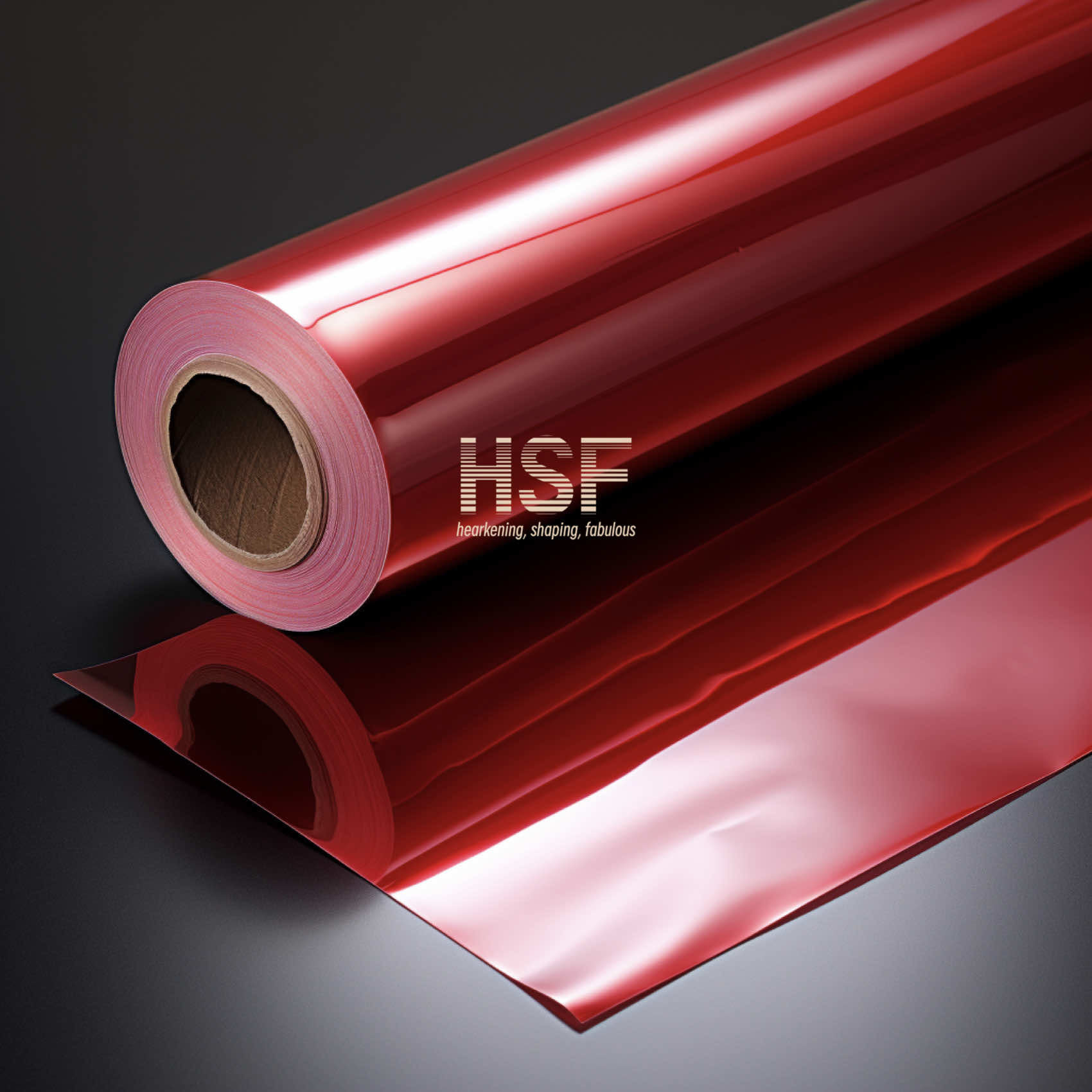 Translucent Red PET Fluorosilicone Coated Release Film 30um